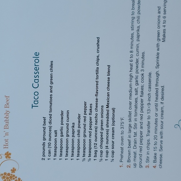 Homestyle Casseroles recipe book Brand Names Spiral bound great condition - Picture 13 of 17